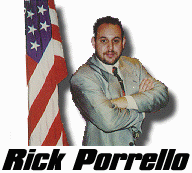 Rick Porrello and Flag over WebSite
